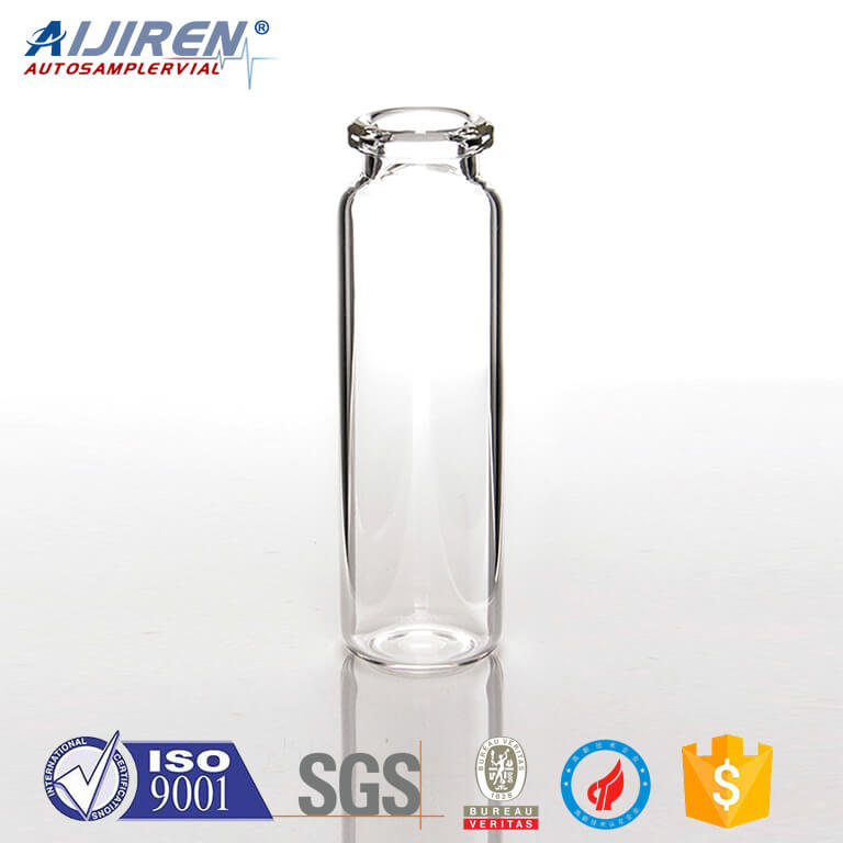 laboratory flat bottom gc headspace vials with cap supplier